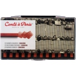 Conté Classic Colors Pastel Crayons: Sanguine, Plastic Case Set