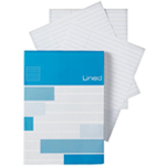 Alvin Saray Lined Note Pad: 3.3" x 4.7", 5/16" Rule, 80 Sheets