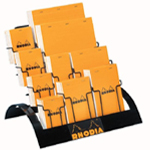 Rhodia Sketch/Memo Pad Display: 80 Assorted Pads, Orange Cover