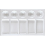 Heritage Rectangular Plastic Palette Tray: 7" x 4 3/4"