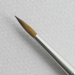 Kolinsky Sable Short Handle Round Brush # 4 (Made in Russia)