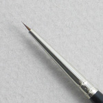 Kolinsky Sable Short Handle Spotting Round Brush # 00 (Made in Russia)