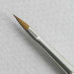 Kolinsky Sable Long Handle Filbert Brush # 2 (Made in Russia)