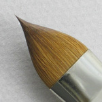 Kolinsky Sable Long Handle Filbert Brush # 16 (Made in Russia)
