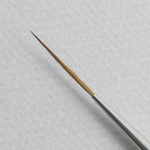 Kolinsky Sable Short Handle Script Liner Brush # 0 (Made in Russia)