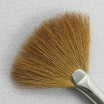 Kolinsky Sable Long Handle Fan Brush # 2 (Made in Russia)