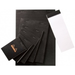 Rhodia Sketch/Memo Pad: 2 3/4" x 4 1/2", Black Cover, 80 Sheets