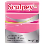 Sculpey III Polymer Clay: Candy Pink, 2 oz. Bar
