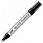 Pilot Metallic Paint Marker: Silver, Medium