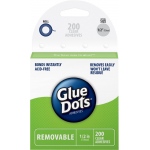 Glue Dots Value Pack Rolls: Removable, 1/2", 200 Count