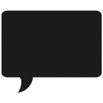 Mishu Chalkboard Wall Stickers: Talking Bubble, 19" x 24"