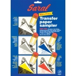 Saral Wax-Free Transfer Paper: Sheet Sampler, 8 1/2" x 11", 1 each Color