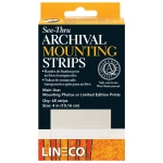Lineco Archival Material: Mylar See-Through Mounting Strips, 4", 60-Pack