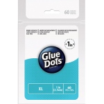 Glue Dots Perforated Sheets: XL, 1" Diameter 60 Count