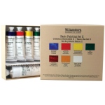 Williamsburg Basic Painting: Basic II, 6-Color Set, 37ml Tubes with One 150ml Tube of White