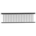 1/4" Scale Architectural Components: Porch and Lanai Railing, Set of 3