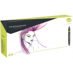 Prismacolor Double-Ended Brush Markers: 24-Color Set