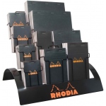 Rhodia Sketch/Memo Pad Display: 80 Assorted Pads, Black Cover