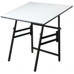 Alvin Professional Table: Black Base, 36" x 48", 64 lbs.