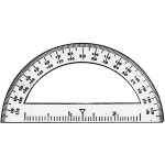 C-Thru 3 1/2" Mini Protractor: Pack of 12