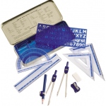 Alvin 10-Piece Mathematical Instrument Set