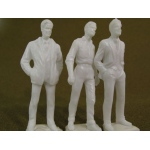 Wee Scapes Architectural Model 1/2" Male Figure: White, Pack of 3