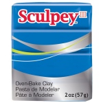 Sculpey III Polymer Clay: Blue, 2 oz. Bar