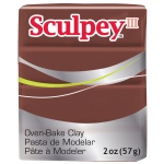 Sculpey III Polymer Clay: Chocolate, 2 oz. Bar