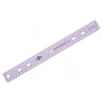 Alvin 12" Plastic 3-Ring Binder Ruler