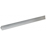 Alumicolor 3000 Series 12" Colored Aluminum Triangular Scale: Architect, Black
