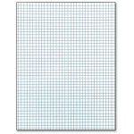 Roaring Spring Scholastic 4 x 4 Quad Ruled Pad: 8 1/2" x 11", 50 Sheets