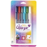 Glaze 3-D Glossy Ink Pen: Assorted, Pack of 6