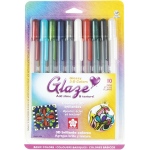 Glaze 3-D Glossy Ink Pen: Assorted B, Pack of 10