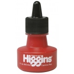 Higgins Waterproof Color Drawing Ink: Carmine Red, 1 oz. Bottle