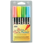 Marvy Bistro Chalkboard and Lightboard Markers: 4-Color Set, 6mm