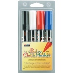 Marvy Bistro Chalkboard and Lightboard Markers: 4-Color Set, 6mm