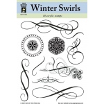 Hot Off the Press Clear Stamp Set: Winter Swirls, 5 1/2" x 7"
