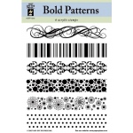 Hot Off the Press Clear Stamp Set: Bold Patterns, 5 1/2" x 7"