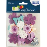 Blue Hills Studio ColorStories Purple Story: 22 Paper Potpourri, Up to 2 1/4"
