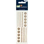 Blue Hills Studio ColorStories Brown Story: 88 Adhesive Pearl Gems, 2" x 5 3/4"