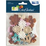 Blue Hills Studio ColorStories Brown Story: 22 Paper Potpourri, Up to 2 1/4"