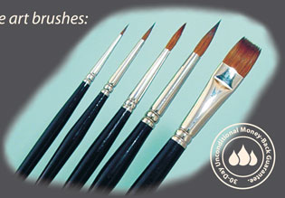 Kolonok Introductory Set of 5 Kolinsky Sable Art Brushes