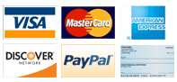 We accept all major credit cards