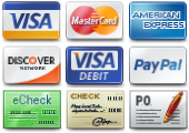 We accept all major credit cards